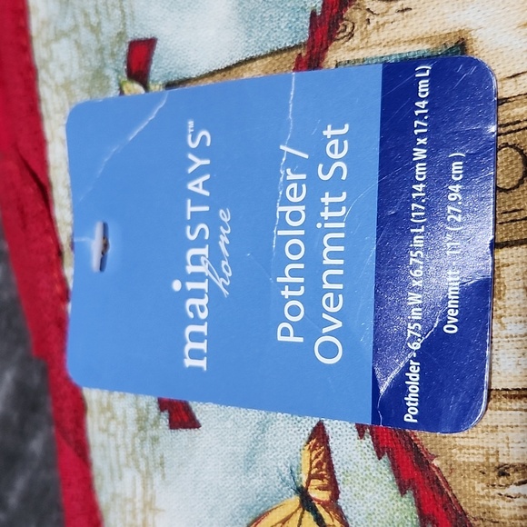 WOMEN OWNED & MAINSTAYS OVEN MITT & POTHOLDER BUNDLE - Picture 4 of 12